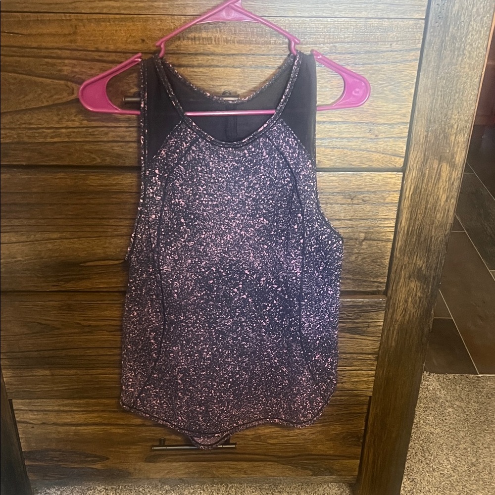 lululemon athletica Black and Pink Tank Top
